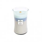 Large Hourglass Trilogy Candle Woven Comforts WoodWick Large Hourglass Trilogy Candle Woven Comforts WoodWick
